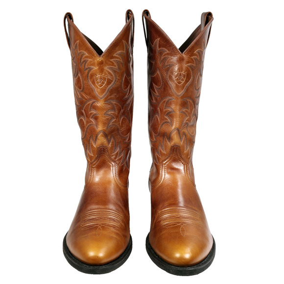 ARIAT Heritage R Toe Men's 13" Brown Western Boots Size 12D 34740 Cowboy Trucker - Picture 5 of 12